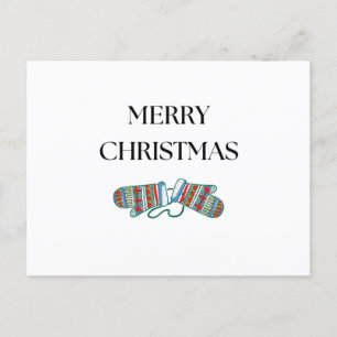 Cartão Postal De Festividades Simples Cartão de Posto de Feriado de Natal de Mit
