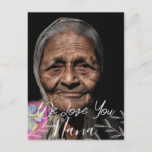 Cartão Postal De Festividades simples Dia de as mães feliz, nana, foto de vovó