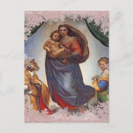 Cartão Postal De Festividades Sistine Madonna Holiday