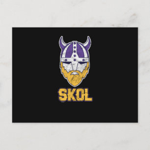 Cartão Postal De Festividades Skol! Felicidades! Vikings Beer Drinker