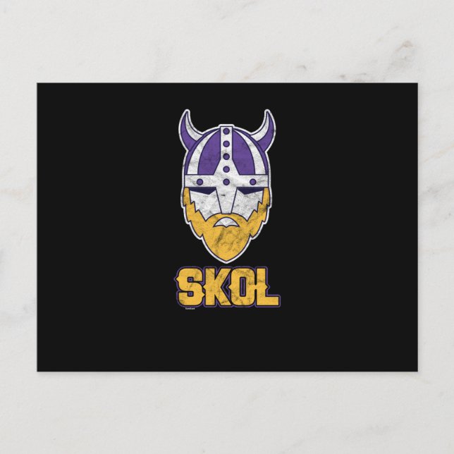 Cartão Postal De Festividades Skol! Saúde! Vikings Beer Drinker (Frente)