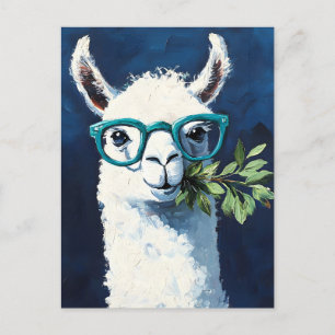 Cartão Postal De Festividades Smarty Llama Chic