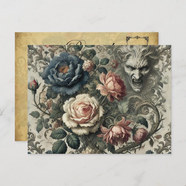 Cartão Postal De Festividades Snide Comentários - Vitoriano Gótico (Frente/Verso)