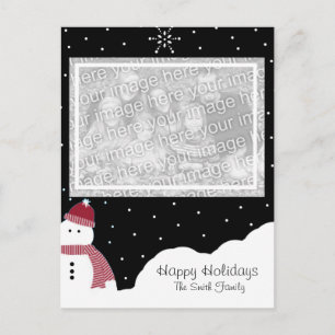Cartão Postal De Festividades Snow Fun