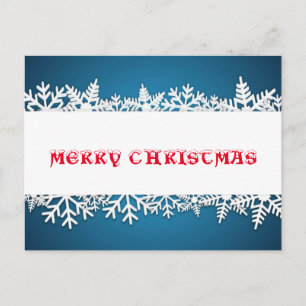 Cartão Postal De Festividades Snowflake Serenade
