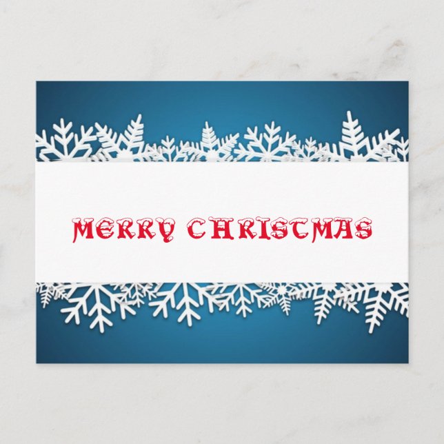 Cartão Postal De Festividades Snowflake Serenade (Frente)