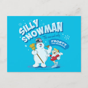Cartão Postal De Festividades Snowman™ congelado "Bobo Snowman"