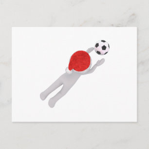 Cartão Postal De Festividades soccer santa claus