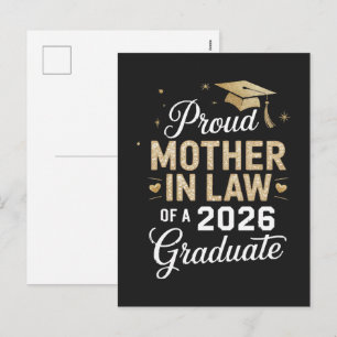 Cartão Postal De Festividades Sogra Super Orgulhosa da Graduada de 2026