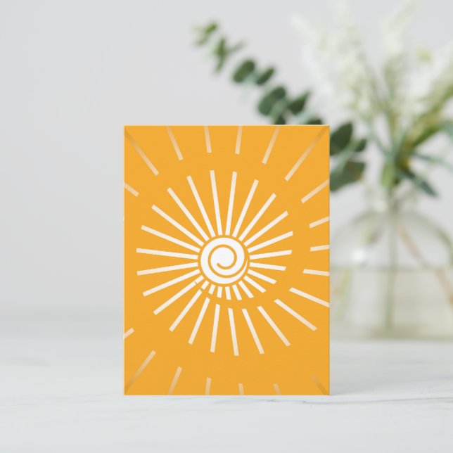 Cartão Postal De Festividades Sol 2 (Em pé/Frente)