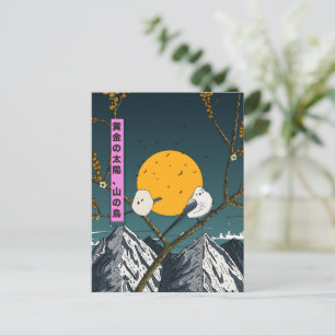 Cartão Postal De Festividades Sol Dourado, Pássaros da Montanha