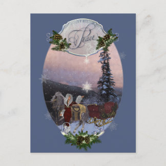 Cartão Postal De Festividades Solstício de inverno da Paz