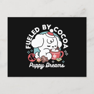 Cartão Postal De Festividades Sonhos De Bolachas Cozy - Chocolate Quente e Natal