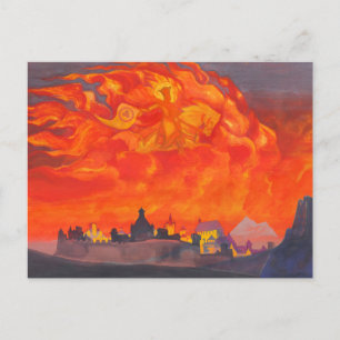 Cartão Postal De Festividades Sophia, a sabedoria do poderoso de Roerich