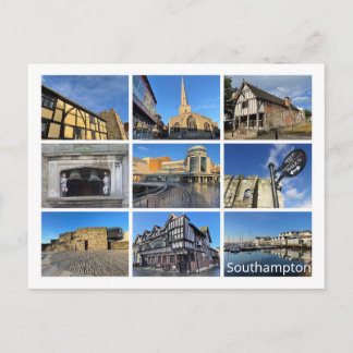 Cartão Postal De Festividades Southampton Holiday Postcard