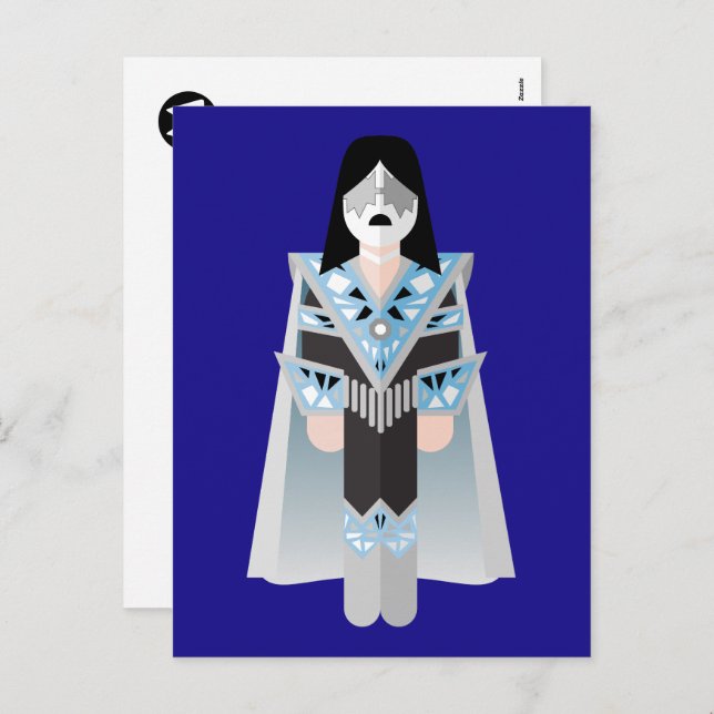 Cartão Postal De Festividades Space Ace – 70s Rock Icon Postcard (Frente/Verso)