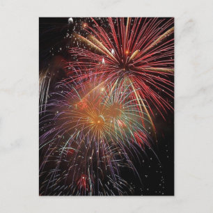 Cartão Postal De Festividades Sparkles do Ano Novo