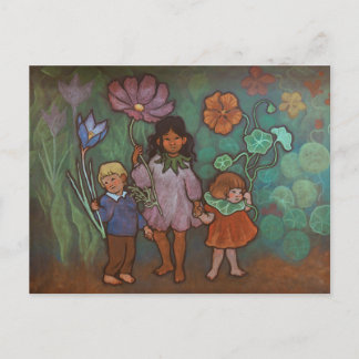 Cartão Postal De Festividades Spring Flower Fairies postcard