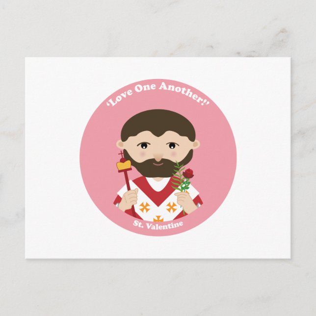 Cartão Postal De Festividades St. Namorados (Frente)