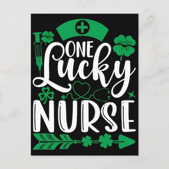 Cartão Postal De Festividades St patrick's day hand drawn lettering and calligra (Frente)
