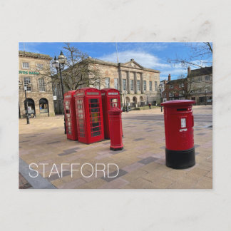 Cartão Postal De Festividades Stafford Holiday Postcard