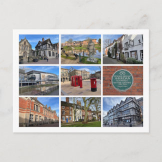 Cartão Postal De Festividades Stafford Holiday Postcard