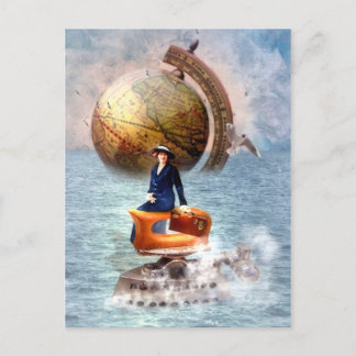 Cartão Postal De Festividades Steamboat Stella