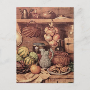 Cartão Postal De Festividades Still life with Christmas Food