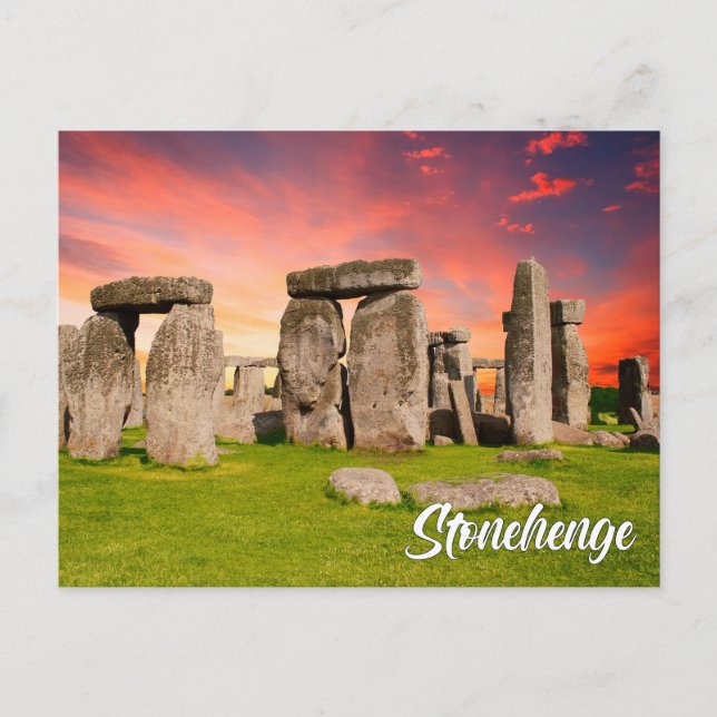 Cartão Postal De Festividades Stonehenge, Wiltshire, England, UK (Frente)