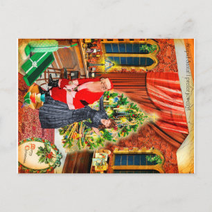 Cartão Postal De Festividades Stupid Santa! I prefer jewelry :/