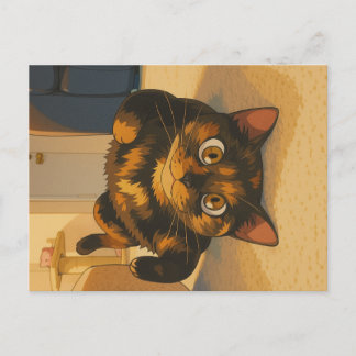 Cartão Postal De Festividades Suki's Playful Spirit