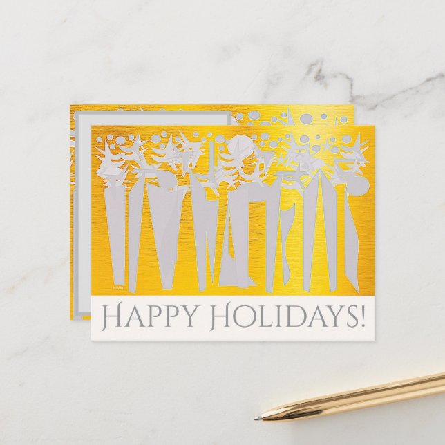 CARTÃO POSTAL DE FESTIVIDADES SUNS! RAIO DE SOL! FÉRIAS NO PARQUE CENTRAL! :) (Frente/Verso In Situ)