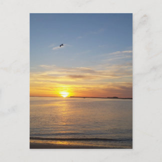 Cartão Postal De Festividades Sunset no Dia de Ação de Graças.