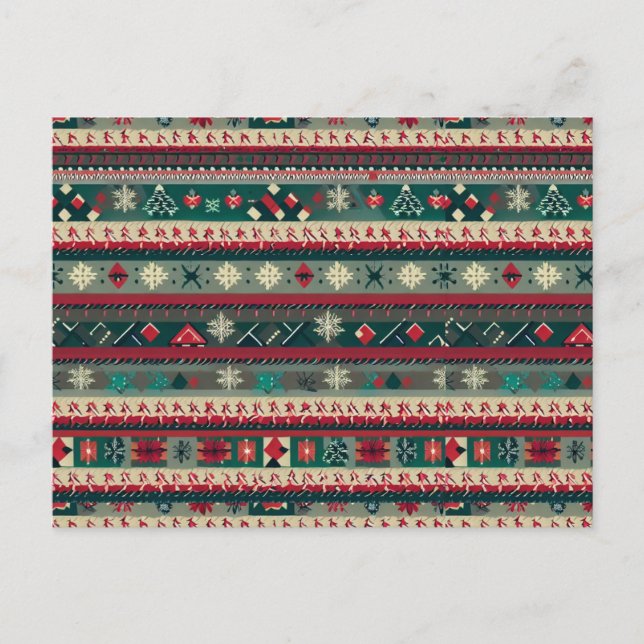 Cartão Postal De Festividades Sweater Feio Natal 4 (Frente)