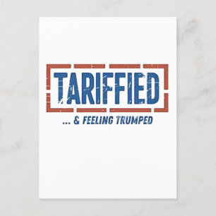 Cartão Postal De Festividades Tarridos e Sentidos Atropelados Anti-Trump Engraça