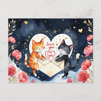 Cartão Postal De Festividades Te quiero