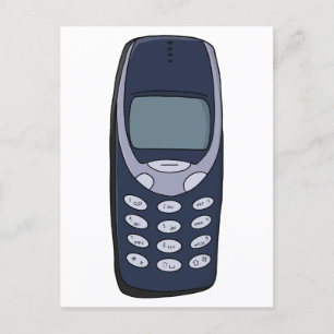 Cartão Postal De Festividades Telefone celular Vintage