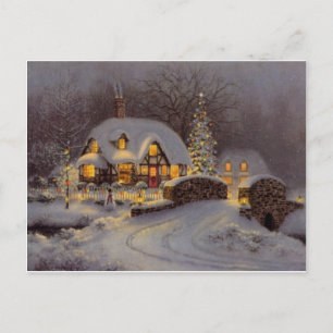 Cartão Postal De Festividades Tema do Natal
