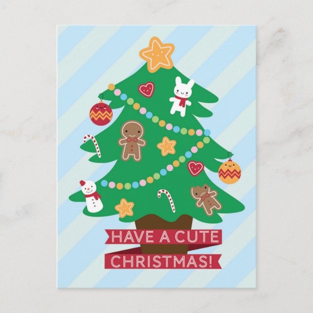 Cartão Postal De Festividades Tenha um bom Natal (Frente)