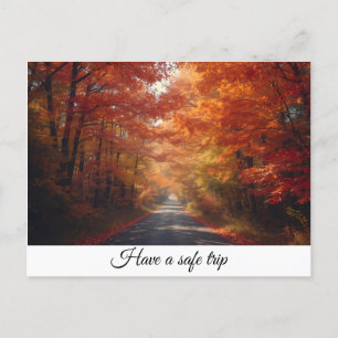 Cartão Postal De Festividades Tenha Uma Viagem Segura