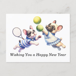 Cartão Postal De Festividades Tênis desejando um Feliz ano novo