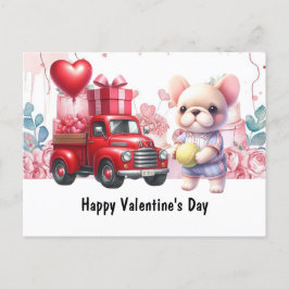 Cartão Postal De Festividades Tênis Dia de os namorados com amor ao coração