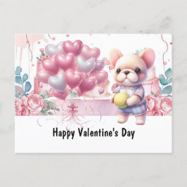 Cartão Postal De Festividades Tênis Dia de os namorados com amor ao coração