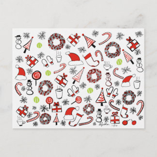 Cartão Postal De Festividades Tênis Natal