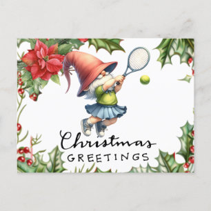 Cartão Postal De Festividades Tênis Natal temático