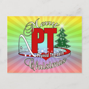 Cartão Postal De Festividades Terapêutica Física DO NATAL PT