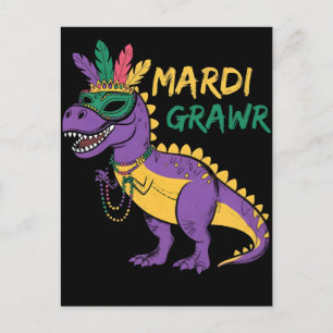 Cartão Postal De Festividades Terça gorda, mulheres terça gorda, camisa de lagos