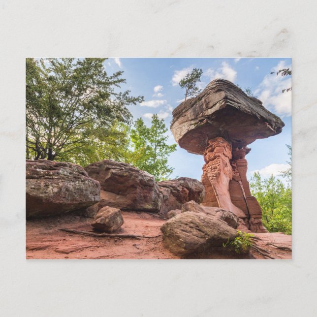 Cartão Postal De Festividades Teufelstisch Hinterweidenthal Pfalz Alemanha prese (Frente)