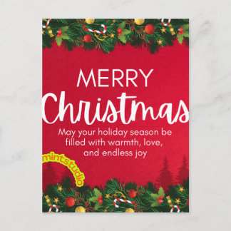 Cartão Postal De Festividades Thanku card