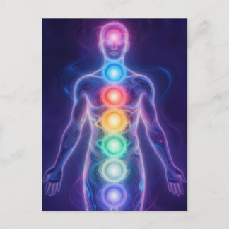 Cartão Postal De Festividades The 7 Chakras